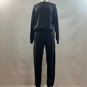 Victoria's Secret crewneck sweatshirt and sweatpants rhinestone sparkle accents.